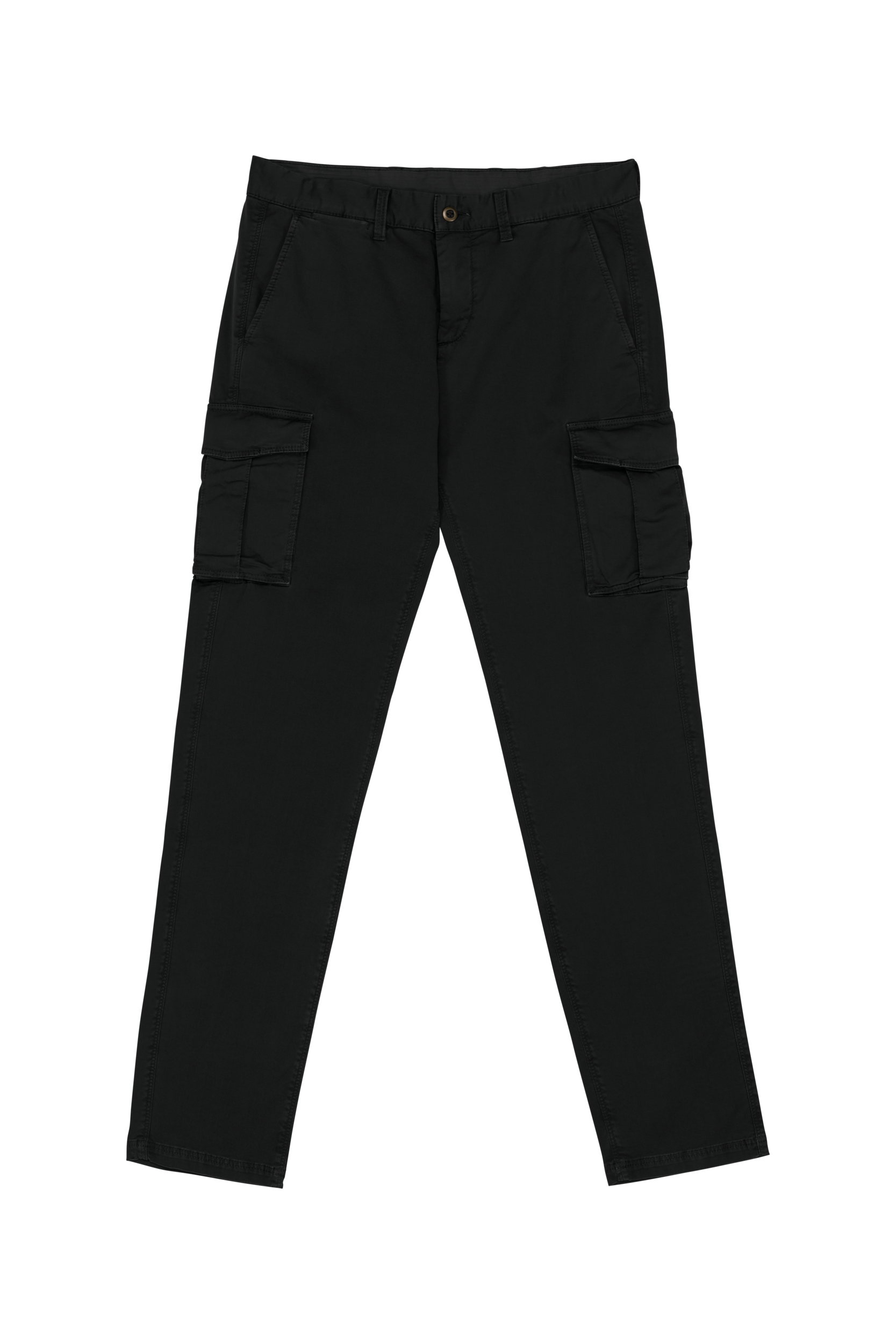 Native Spirit Ecologische verwassen cargobroek heren — Washed black