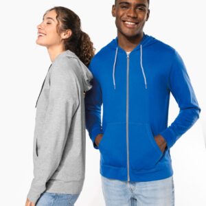 Kariban Licht katoenen sweatvest met capuchon