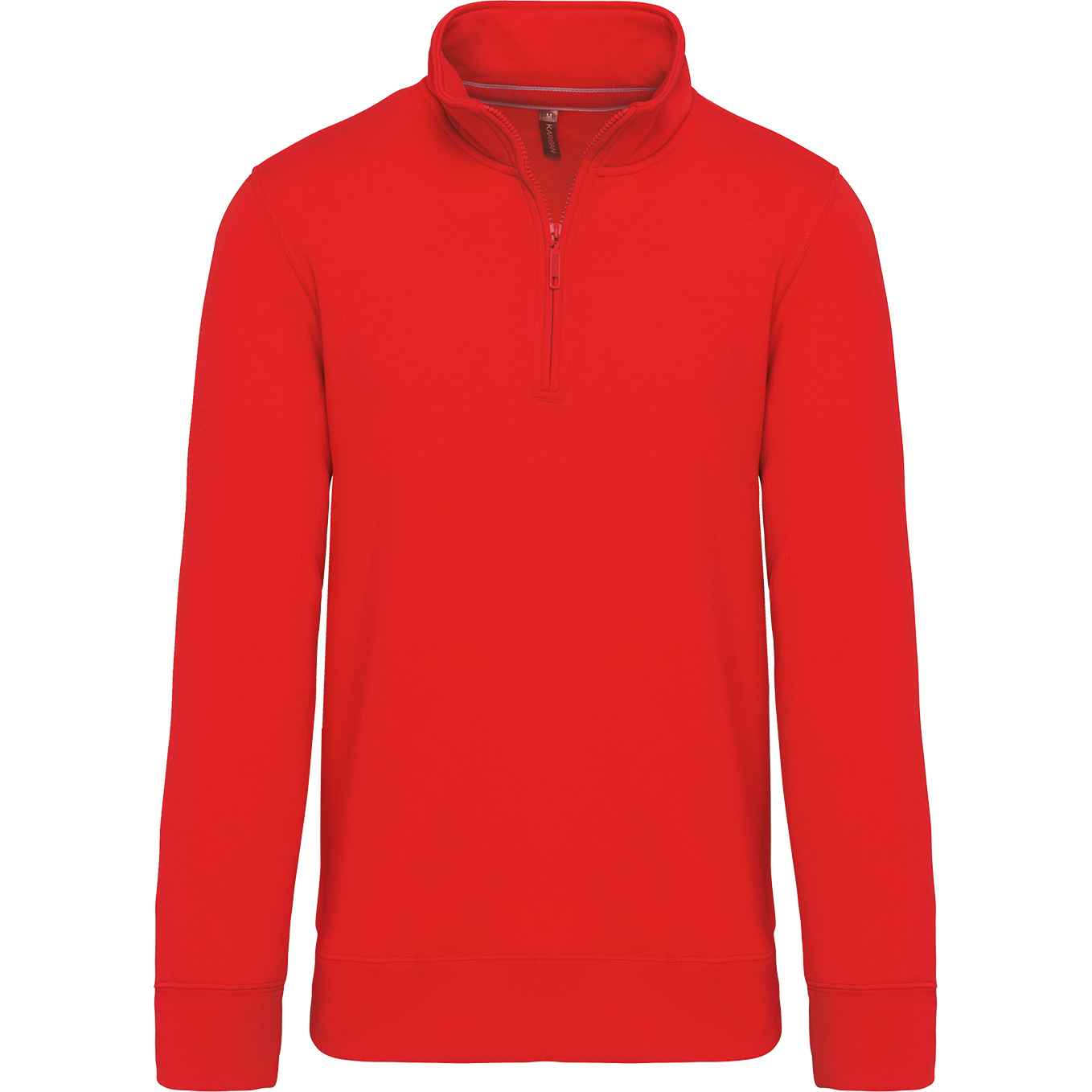 Kariban Sweater met ritskraag — Red