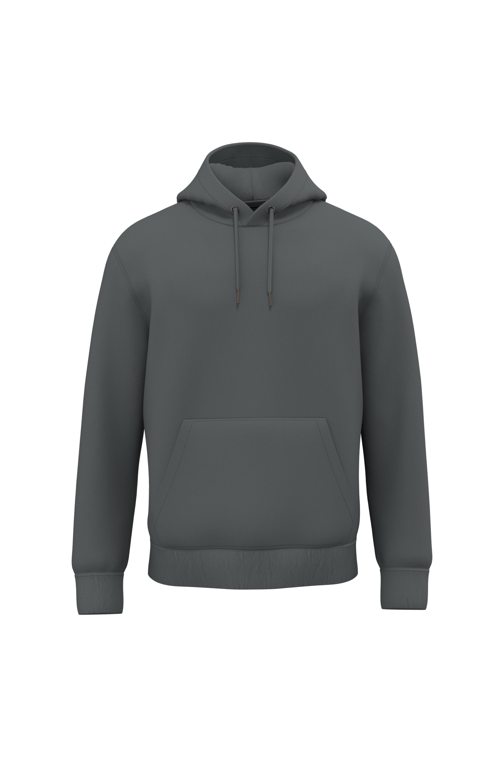 Native Spirit Ecologische uniseks sweater met capuchon — Iron Grey