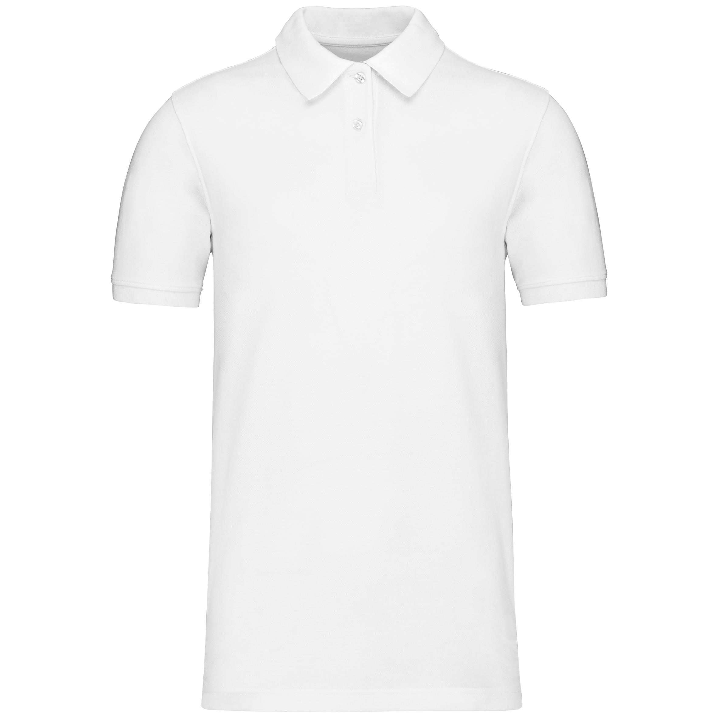 Kariban Piqué-herenpolo Bio180 — White