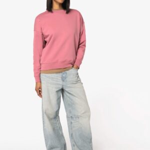 Native Spirit Ecologische dames sweater met ronde hals en verlaagde schouders