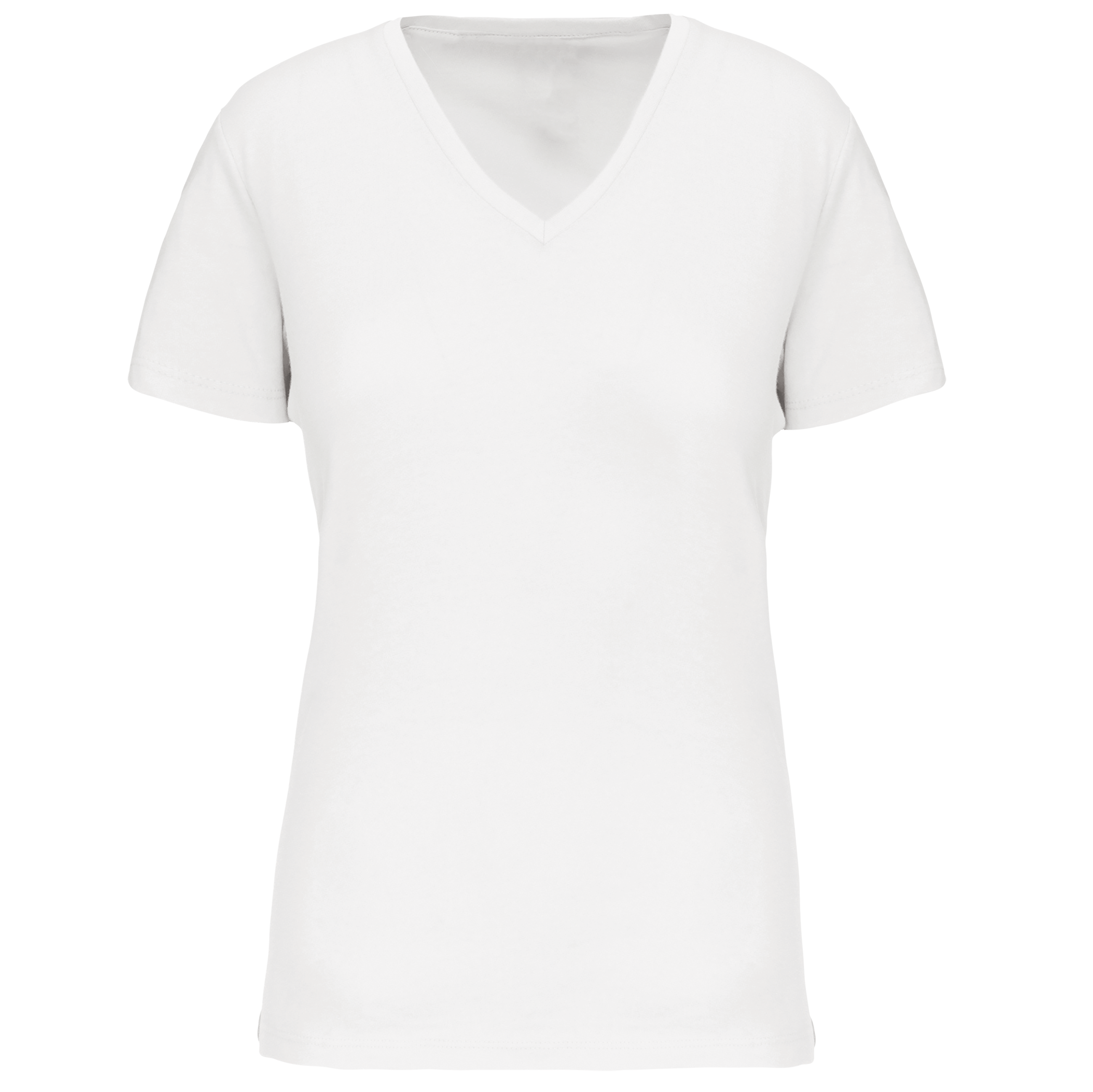 Kariban Dames-T-shirt BIO150 IC V-hals — White