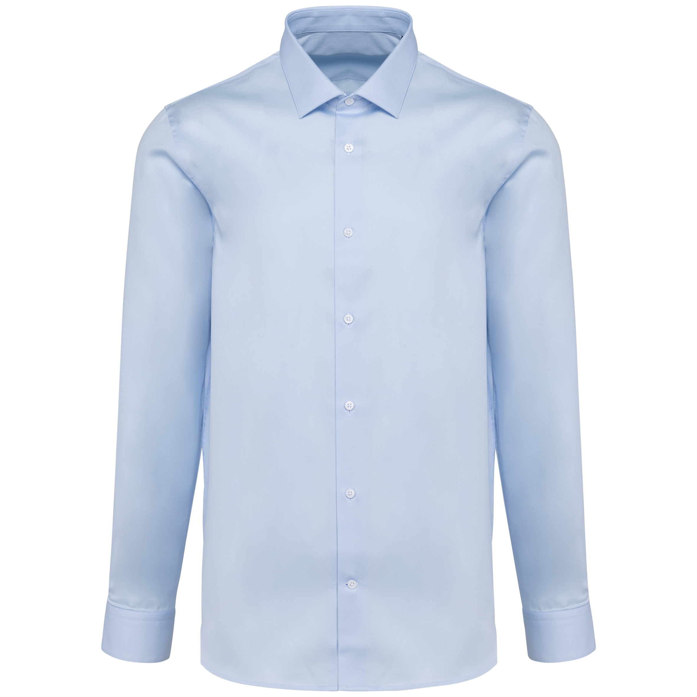 Kariban Premium Herenoverhemd van popeline met lange mouwen — Essential Sky Blue