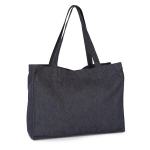 Kimood Grote shopper van denim