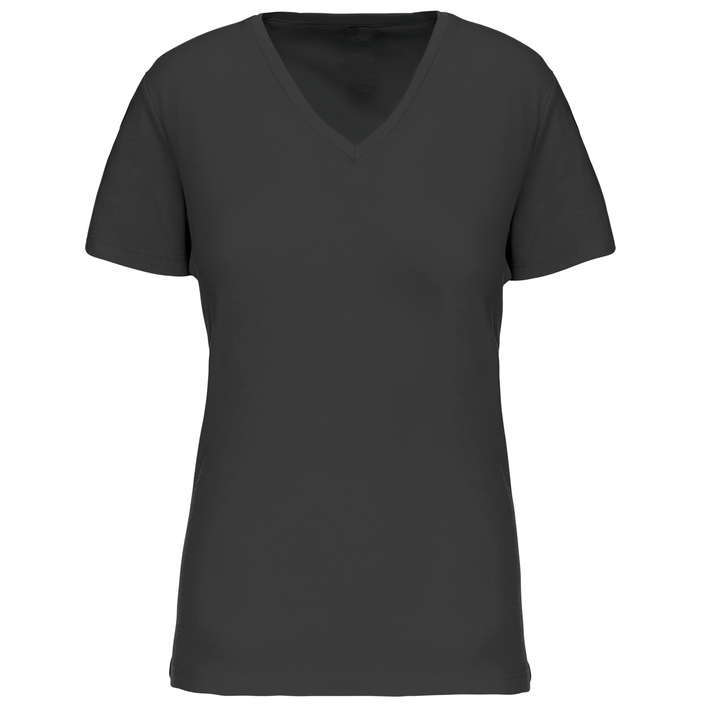 Kariban Dames-T-shirt BIO150 IC V-hals — Dark Grey