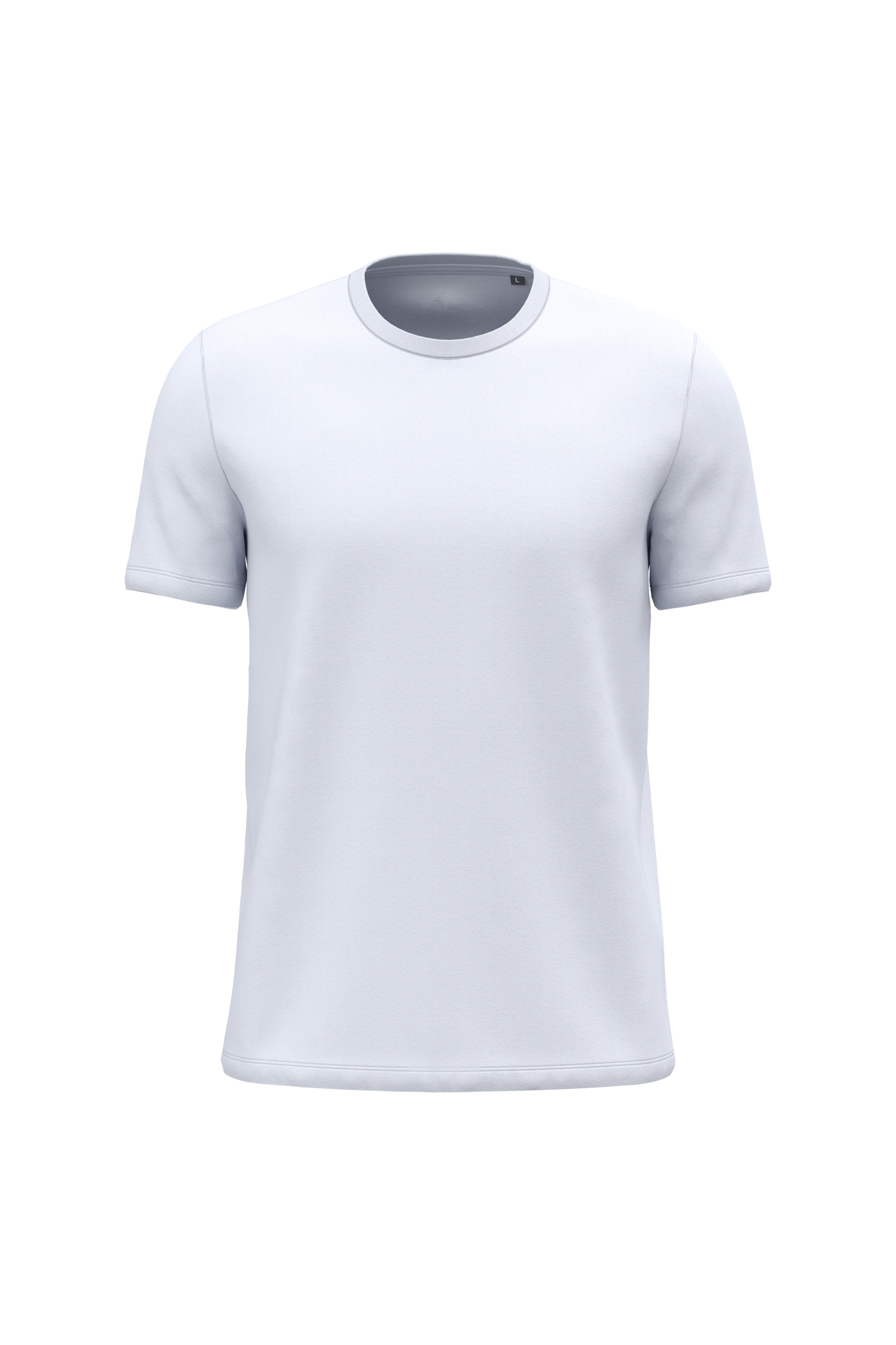 Kariban Uniseks T-shirt korte mouwen ronde hals — White