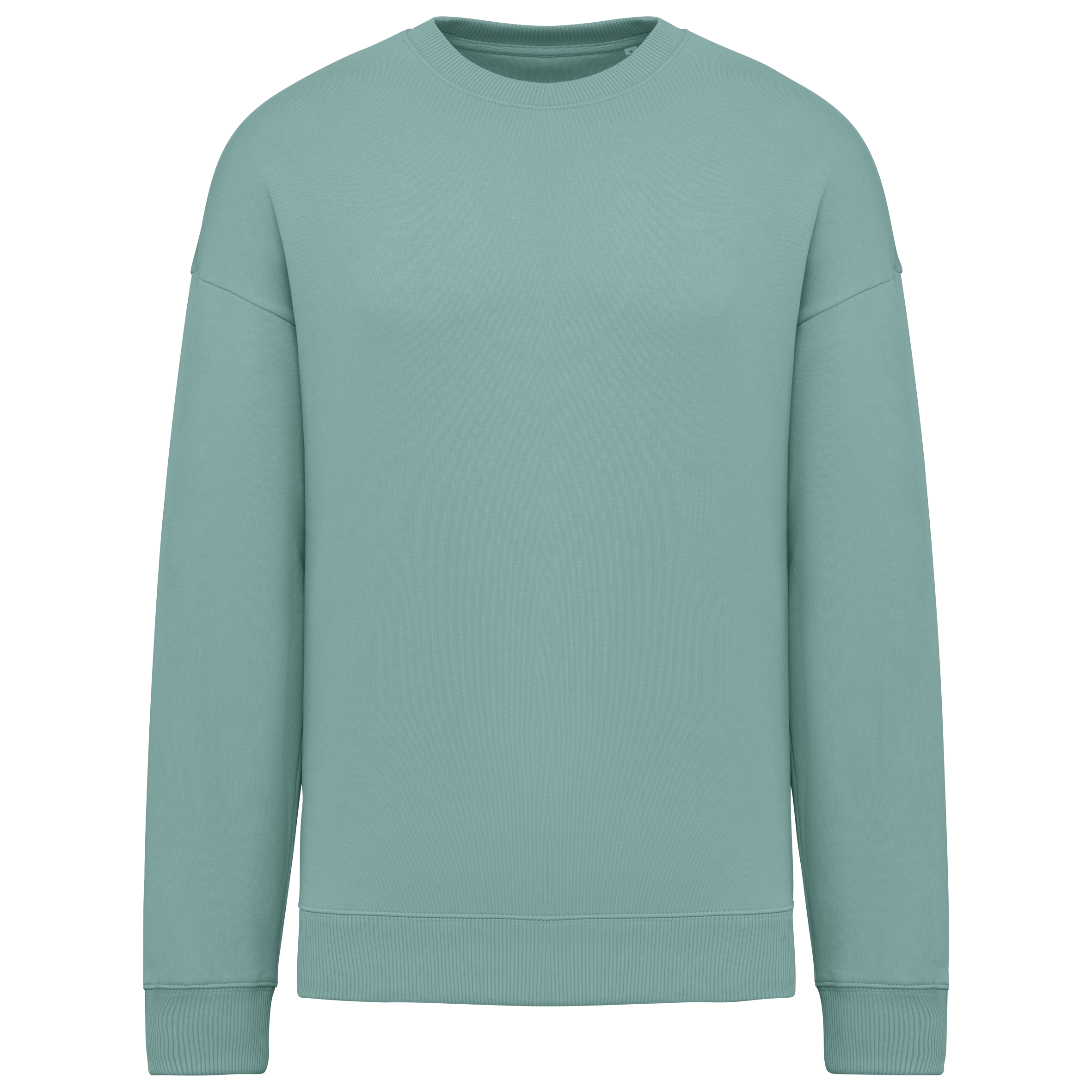 Native Spirit Ecologische oversized uniseks sweater met ronde hals — Jade Green