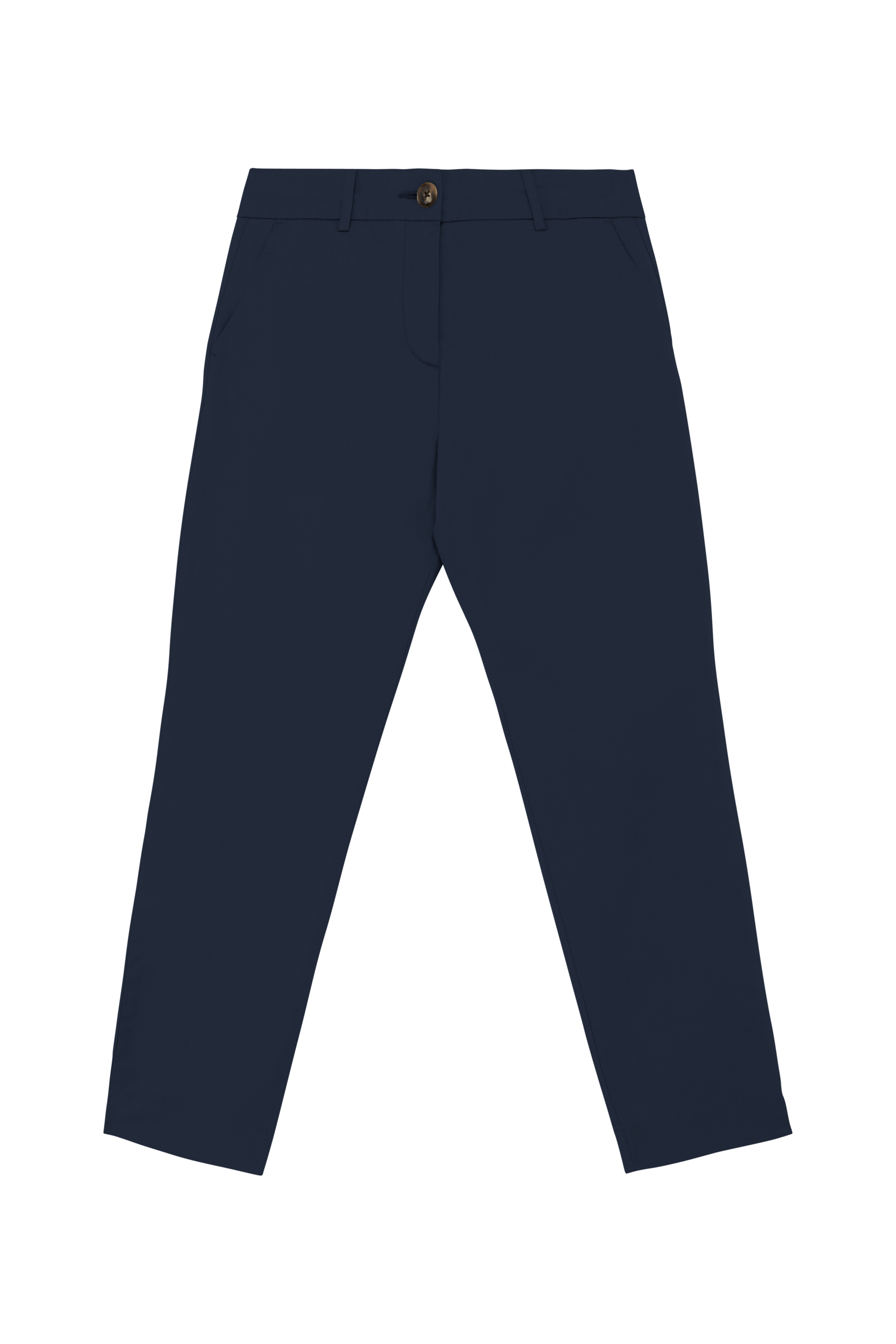 Native Spirit Ecologische enkellange chinobroek dames — Navy Blue
