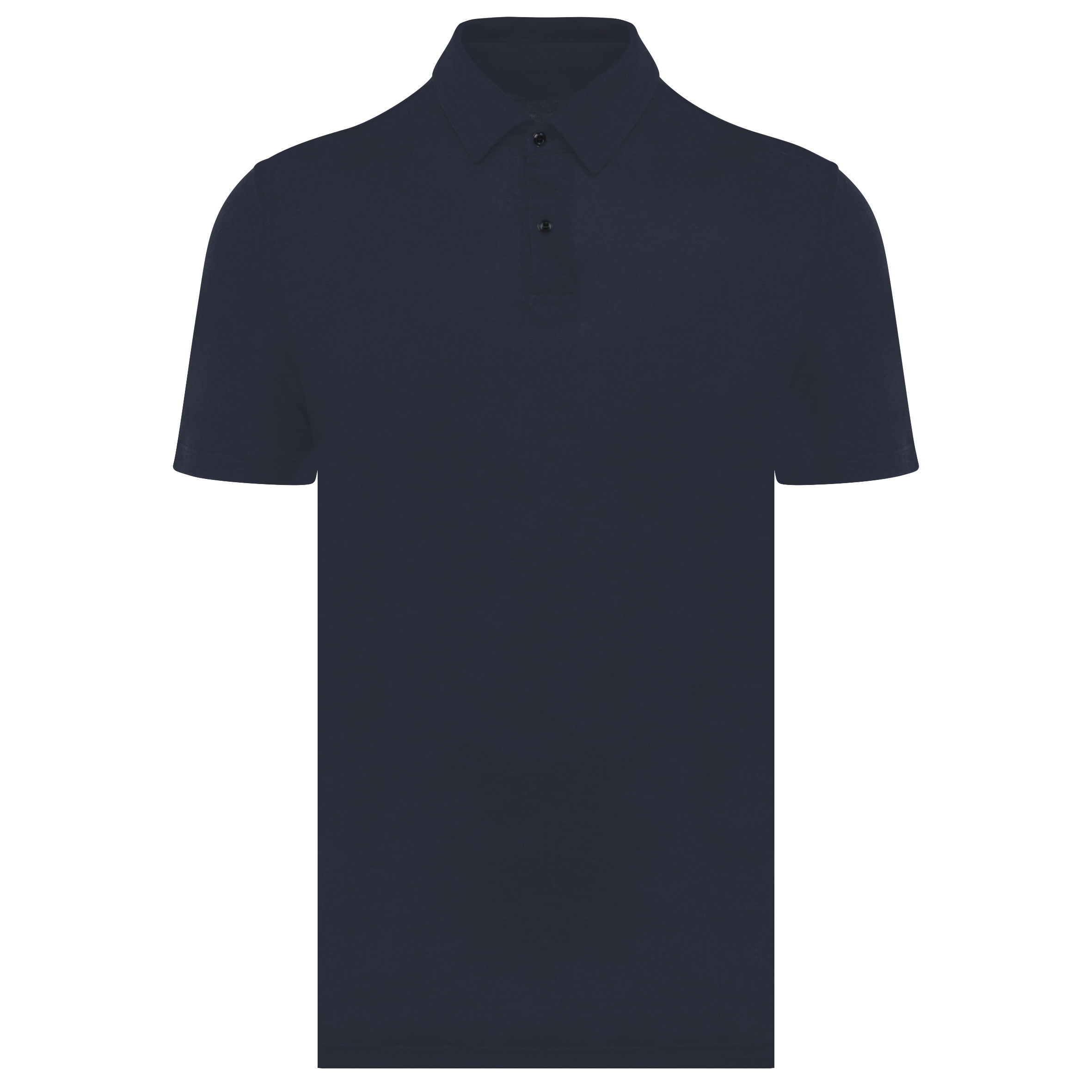 Spasso Linnen herenpolo — Navy Blue
