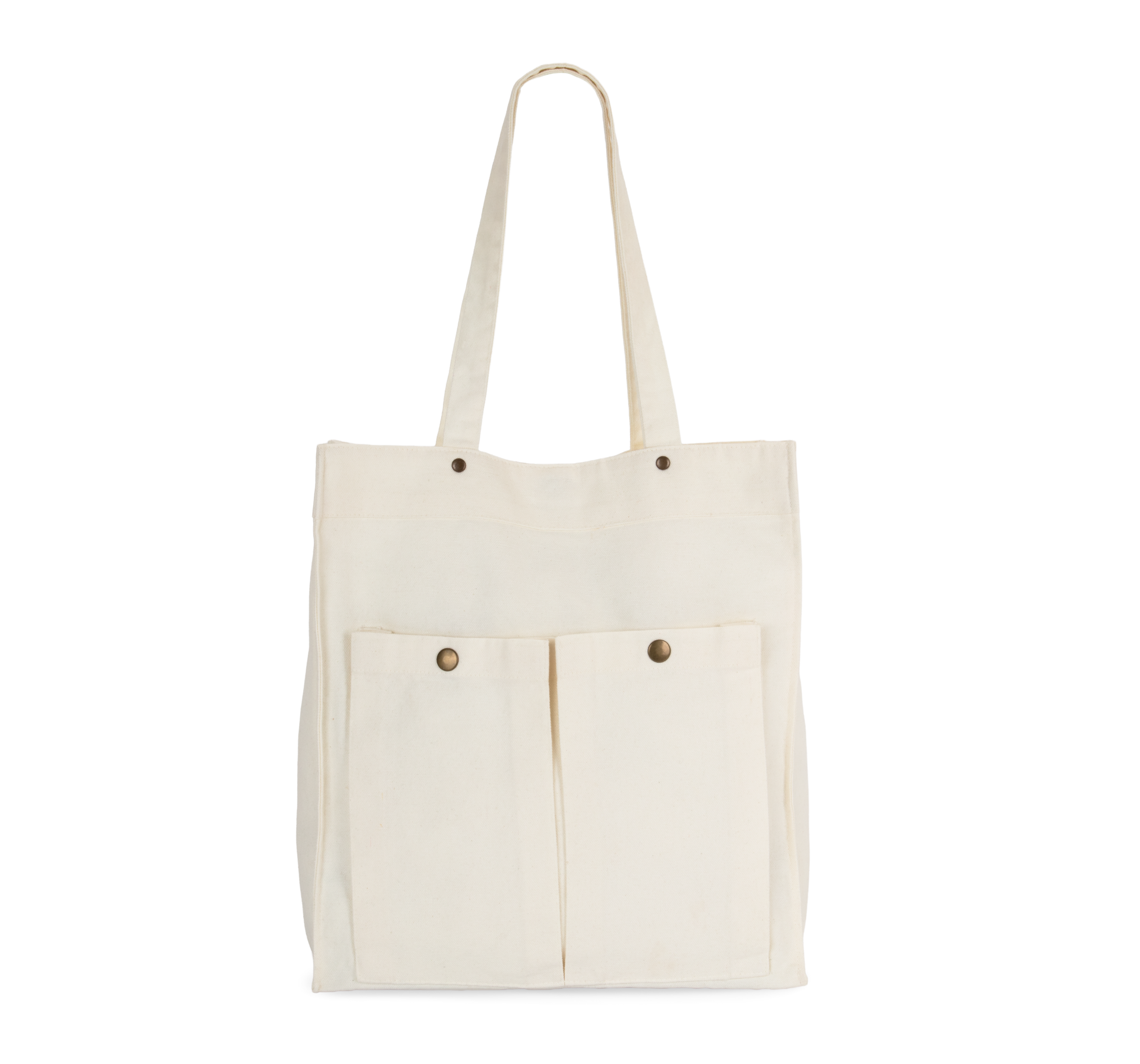 Kimood Tas met dubbel voorvak — Washed Ivory
