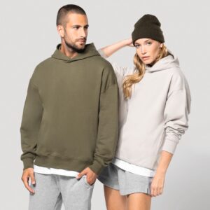Kariban Oversized fleece sweater met capuchon