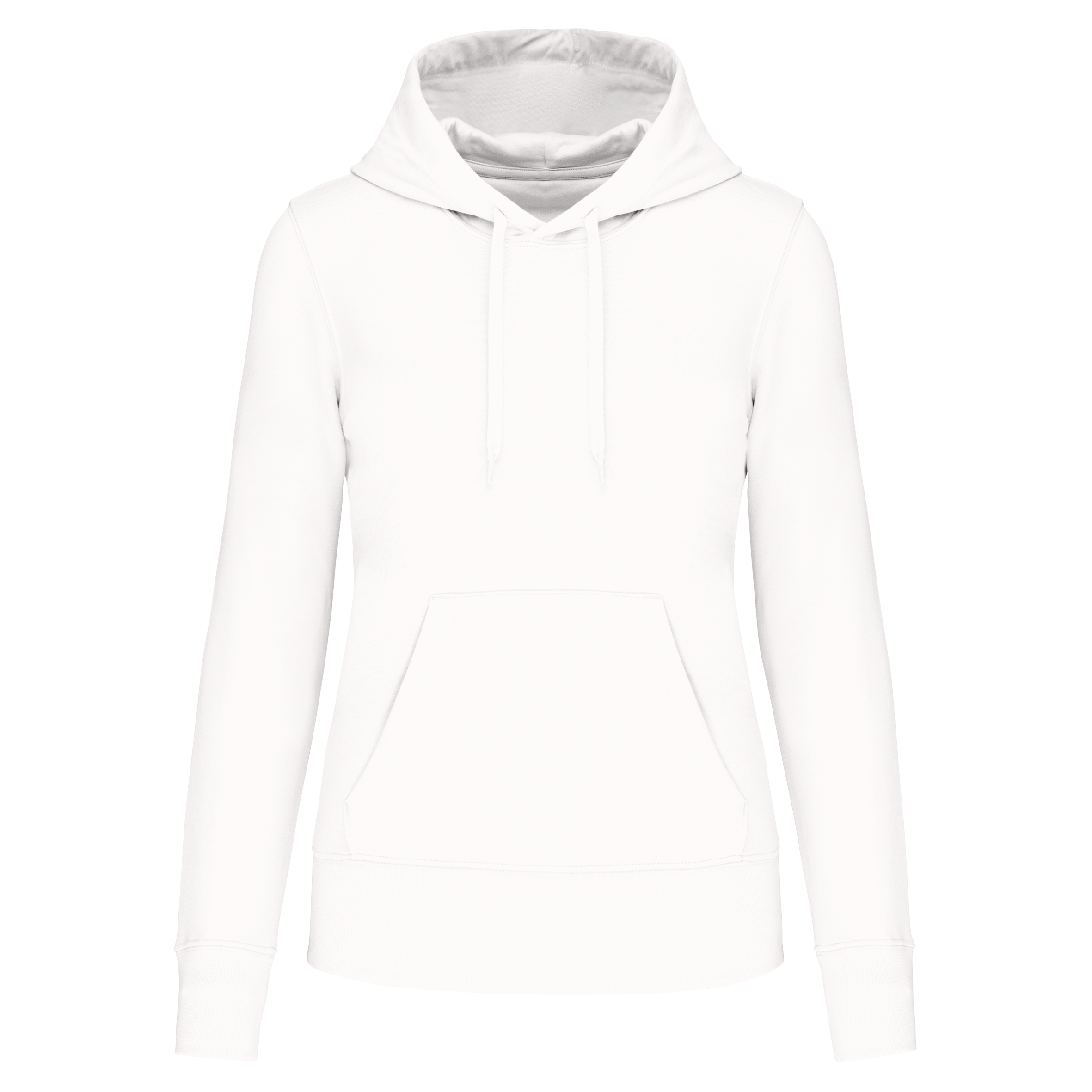 Kariban Ecologische damessweater met capuchon — White