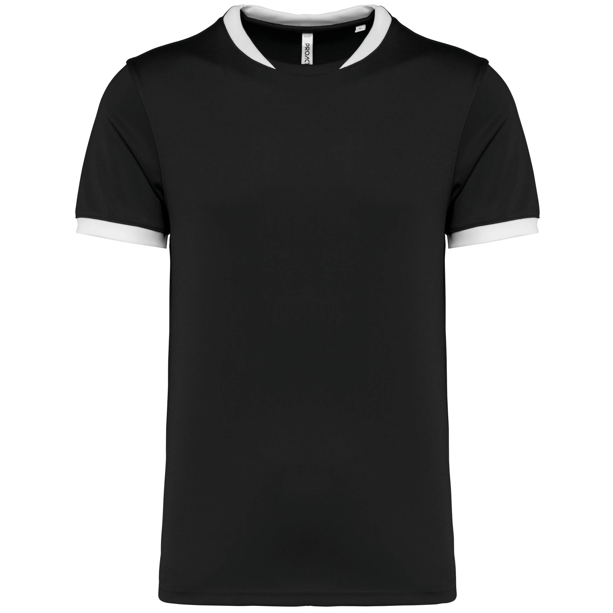 PROACT® Rugbyshirt met korte mouwen uniseks — Black