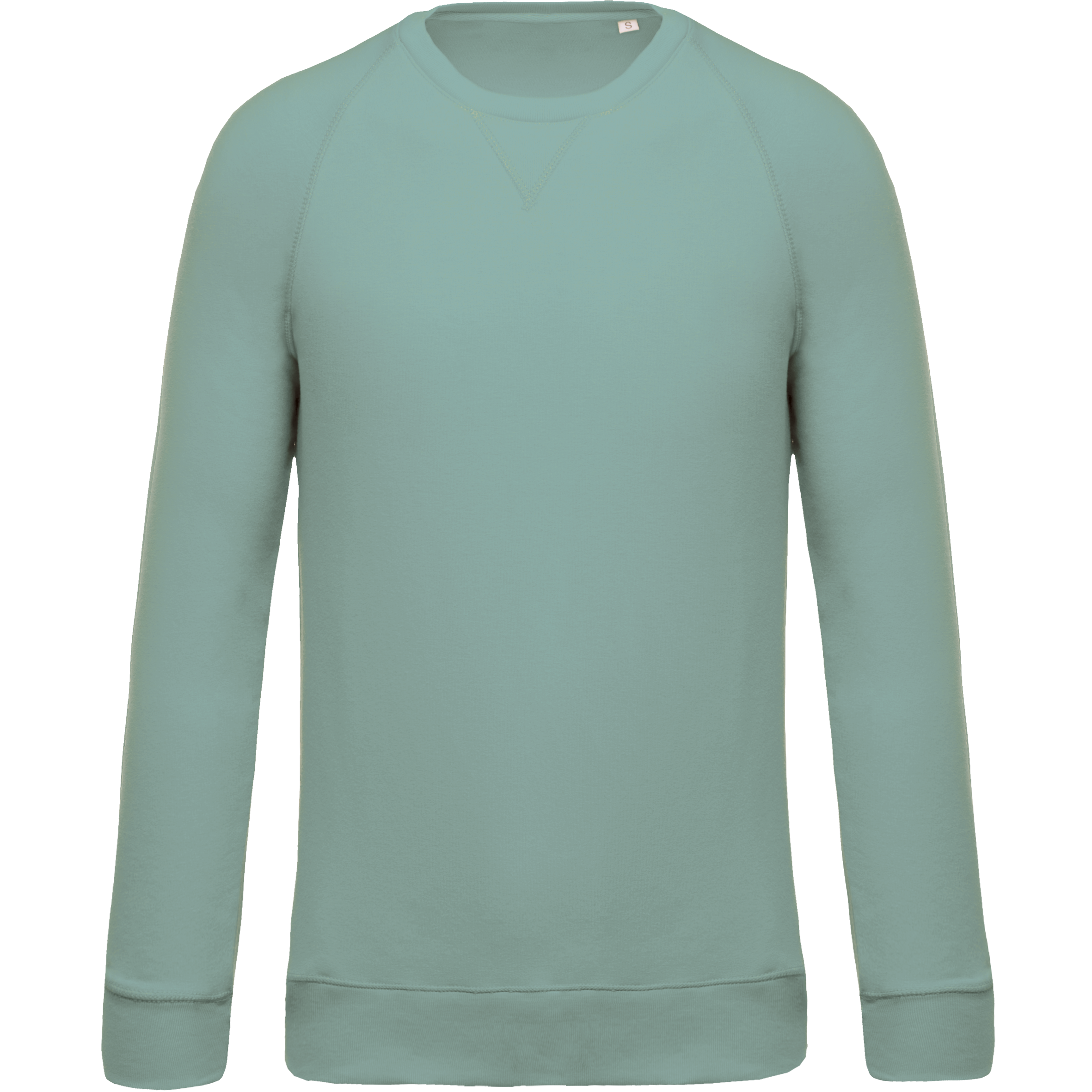 Kariban Herensweater BIO ronde hals raglanmouwen — Sage