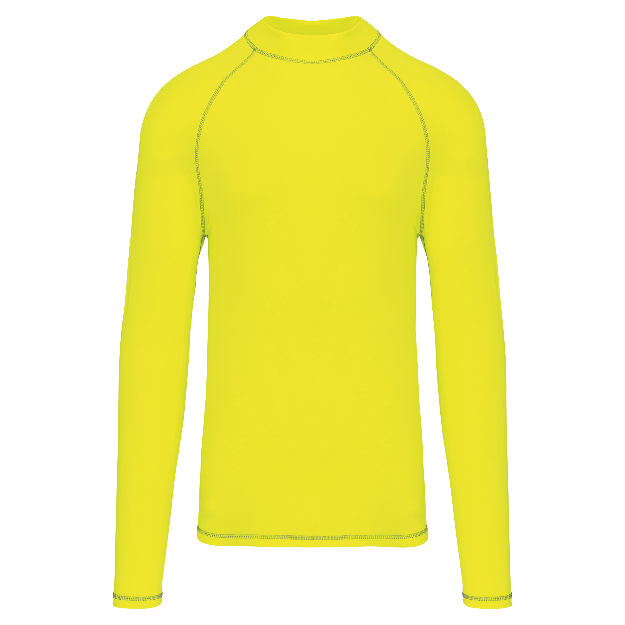 PROACT® Functioneel heren-T-shirt met lange mouwen en anti-UV-bescherming — Fluorescent Yellow