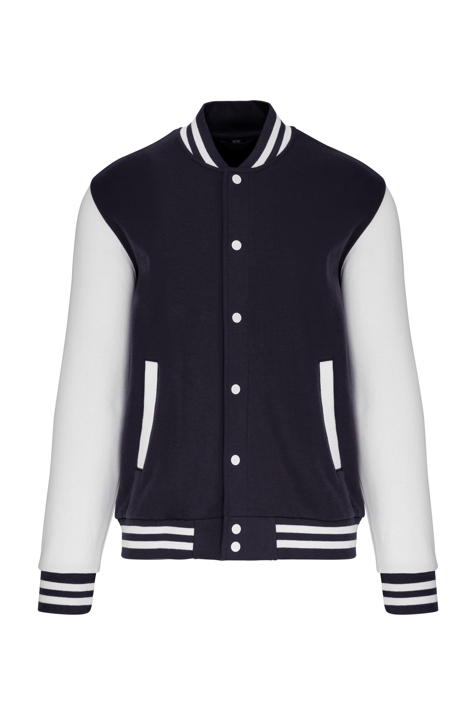 Kariban Kinder college jacket — Navy / White