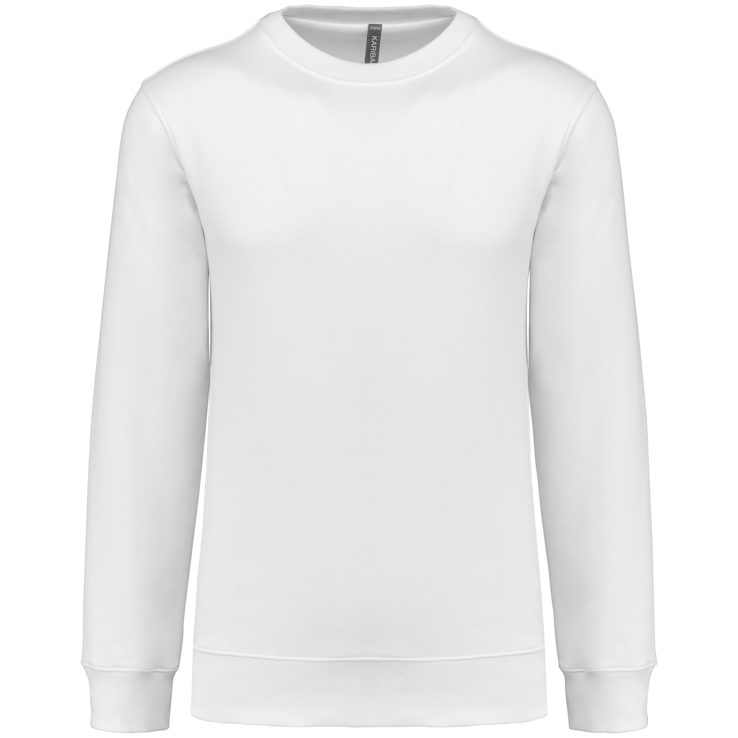 Kariban Sweater ronde hals 80/20 uniseks — White