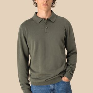 Spasso Ecologische herenpolo met lange mouwen