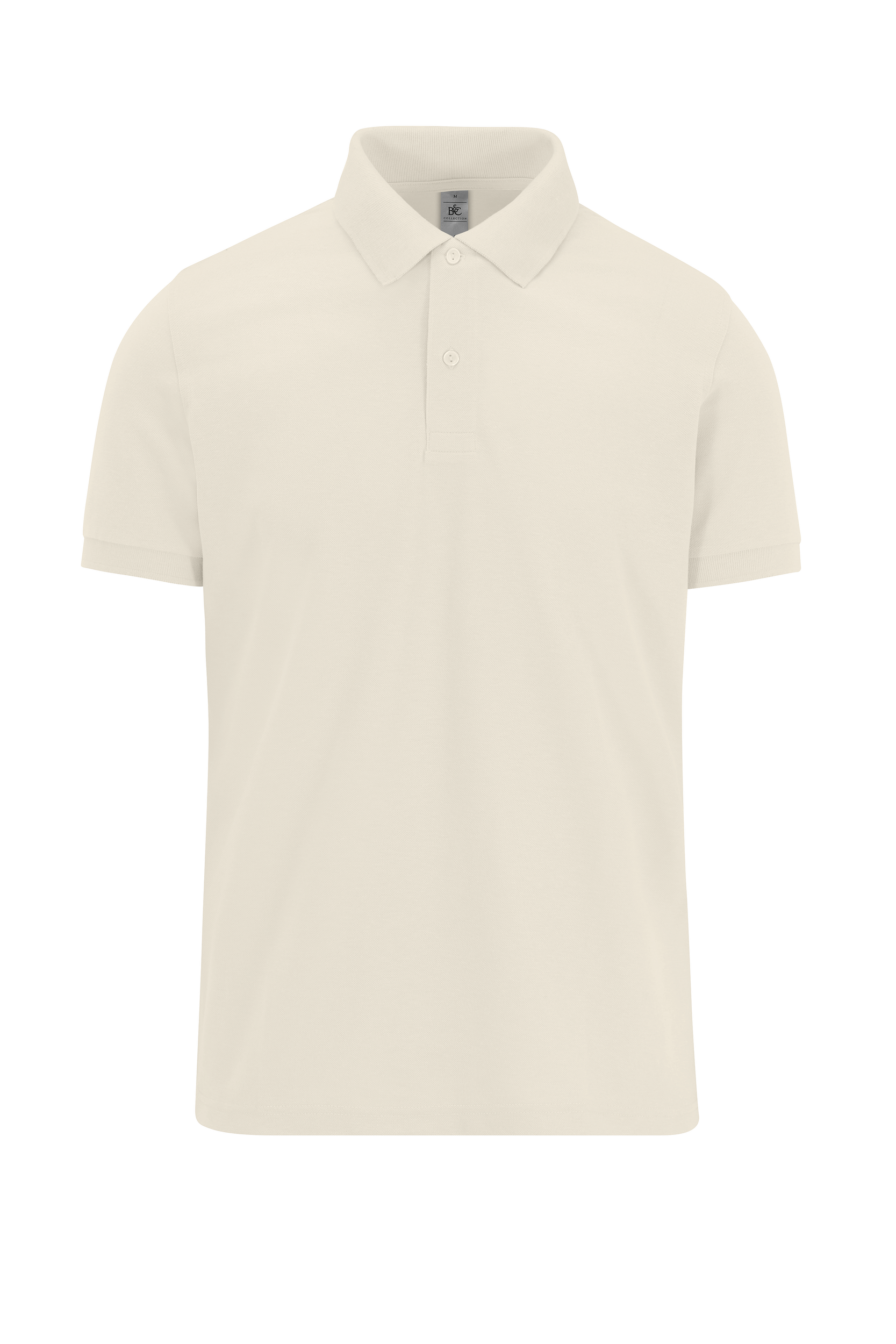 B&C MY POLO 180 Heren korte mouwen — Off White