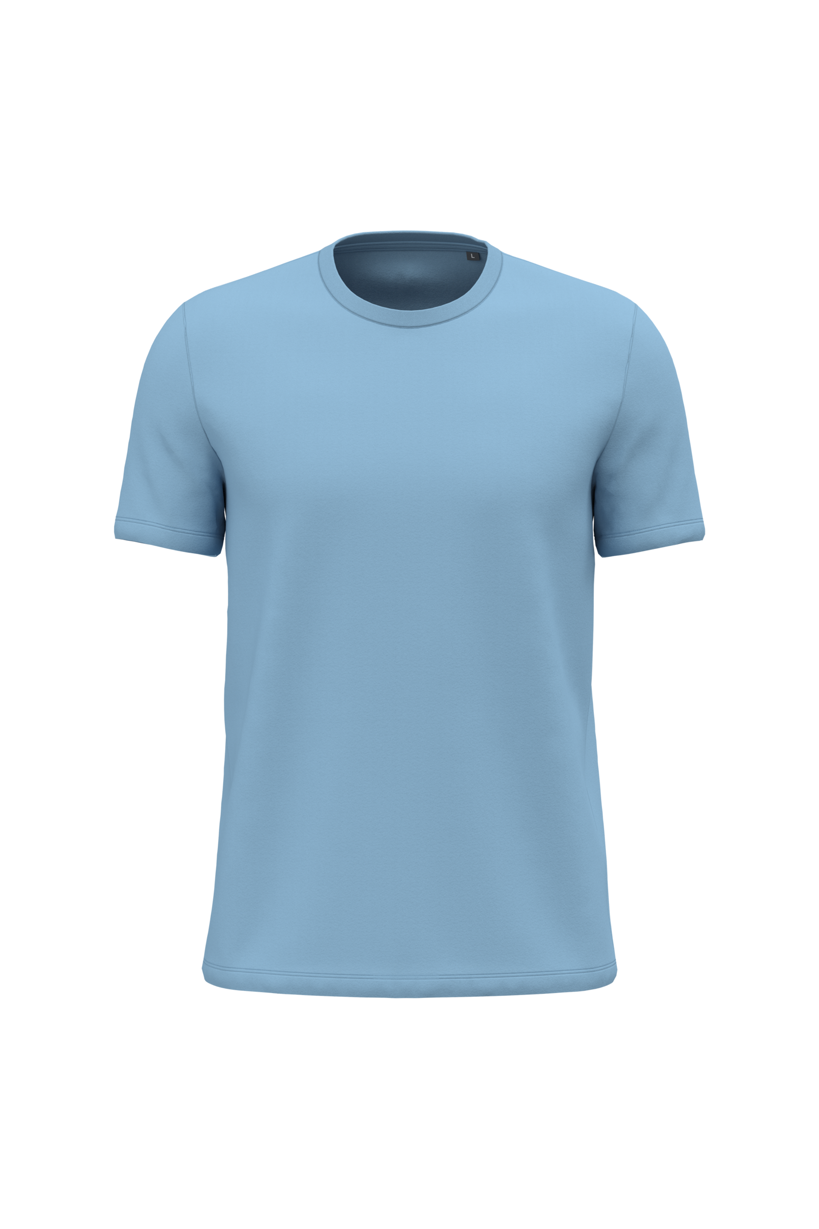 Kariban Uniseks T-shirt korte mouwen ronde hals — Sky Blue
