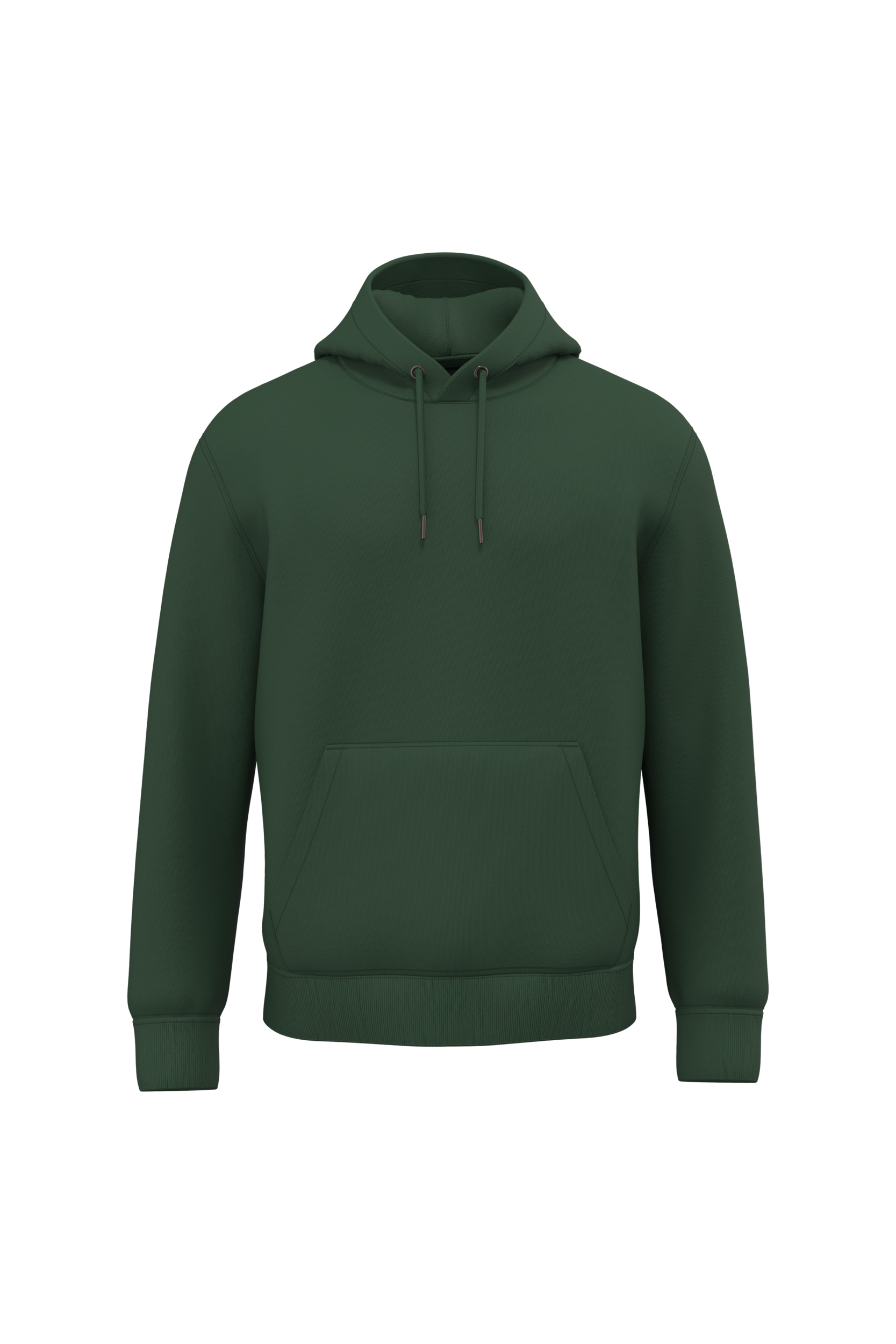 Native Spirit Ecologische uniseks sweater met capuchon — Forest Green