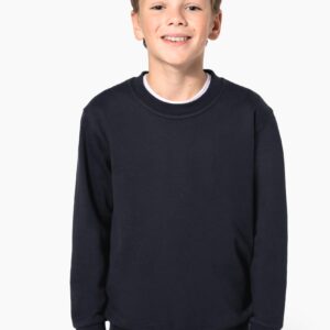 Kariban Gerecyclede kindersweater met ronde hals