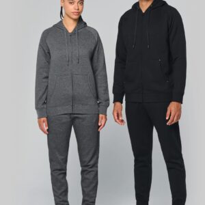 PROACT® Unisex sweatvest met capuchon