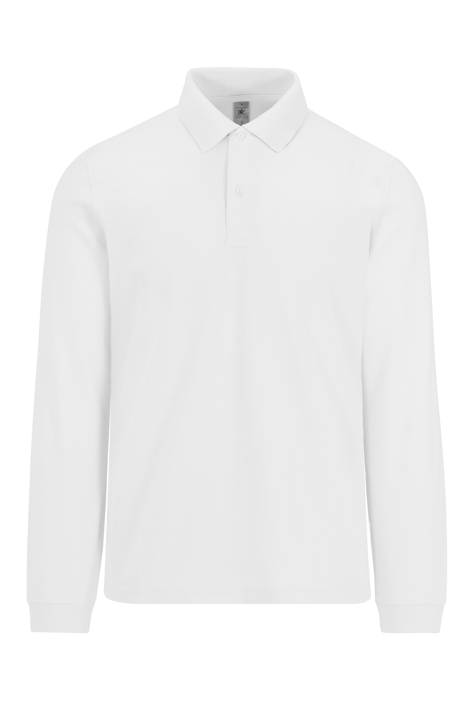 B&C MY POLO 210 Heren lange mouwen — White