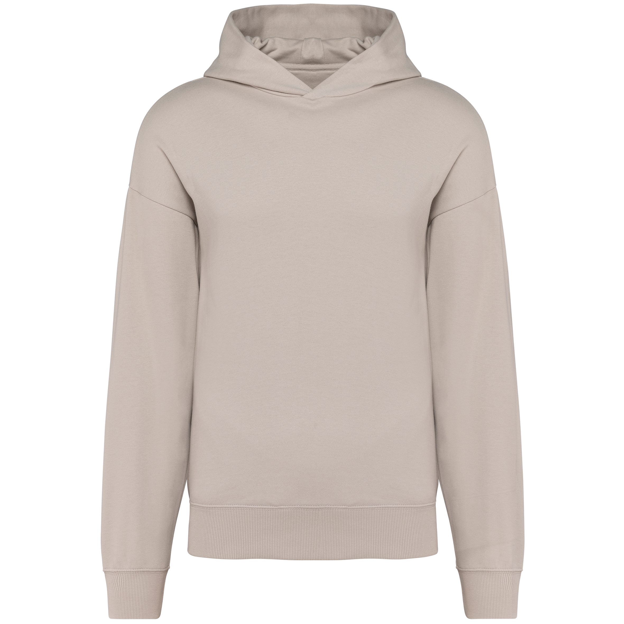 Kariban Oversized fleece sweater met capuchon — Clay