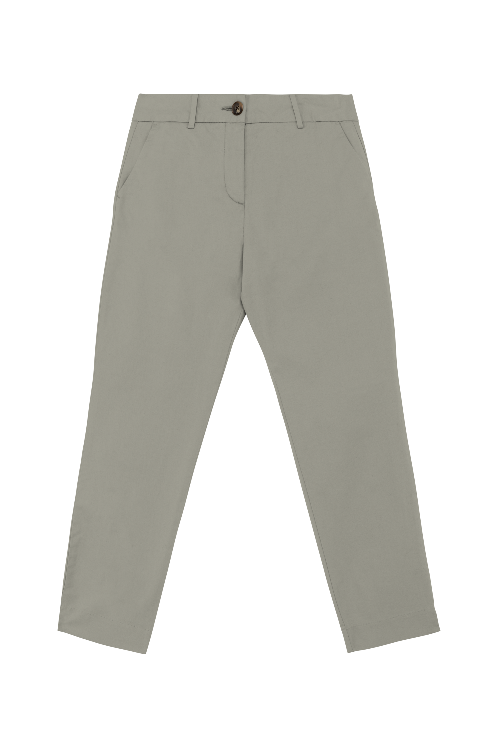 Native Spirit Ecologische enkellange chinobroek dames — Almond Green