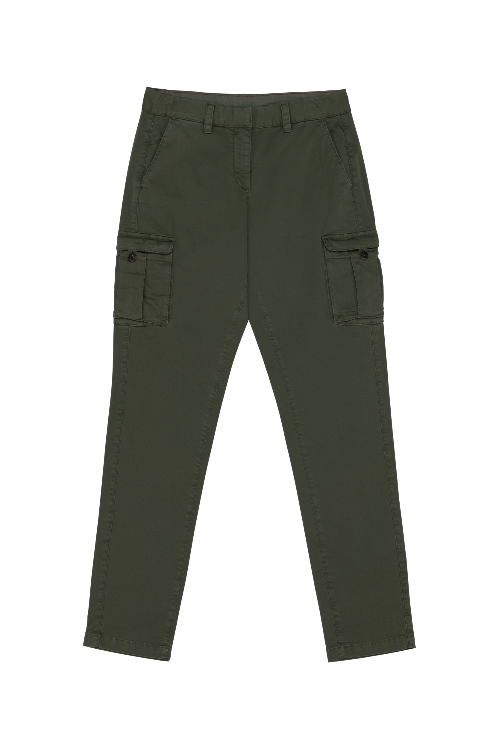 Native Spirit Ecologische verwassen cargobroek dames — Washed Organic Khaki