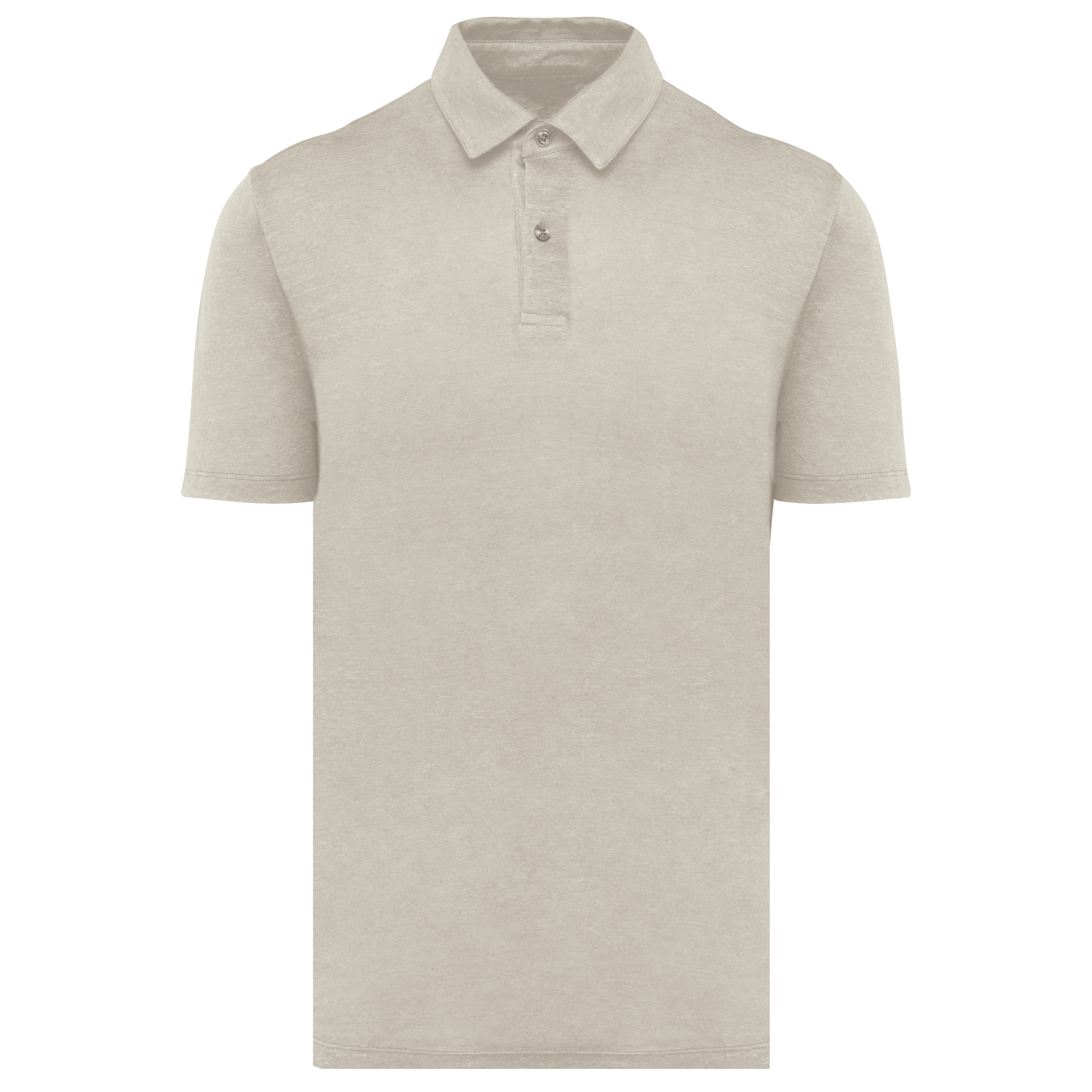 Spasso Linnen herenpolo — Linen Sand