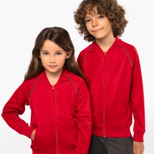 PROACT® Kindertrainingsjasje met rits en biesje
