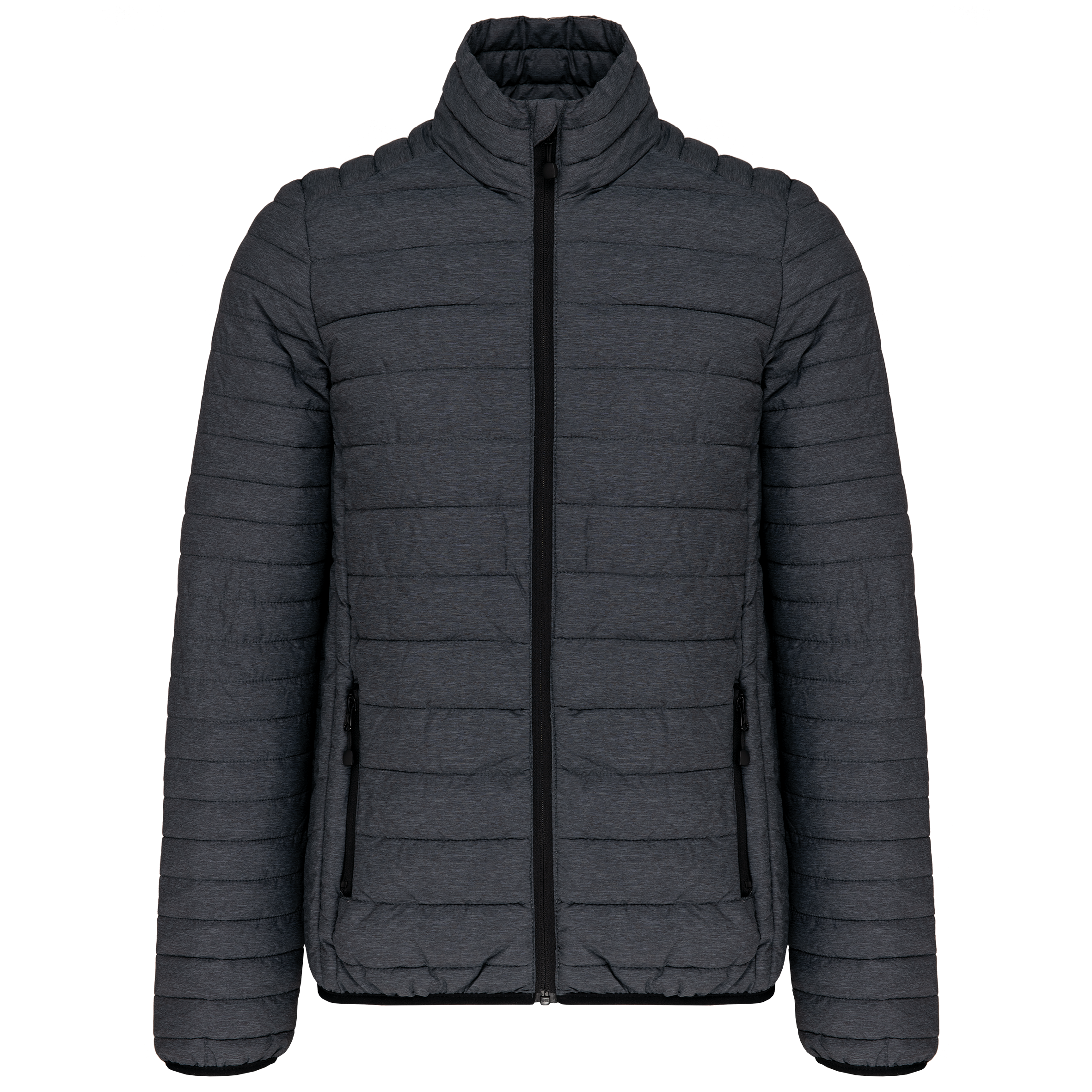 Kariban Men's lightweight padded jacket — Marl Dark Grey