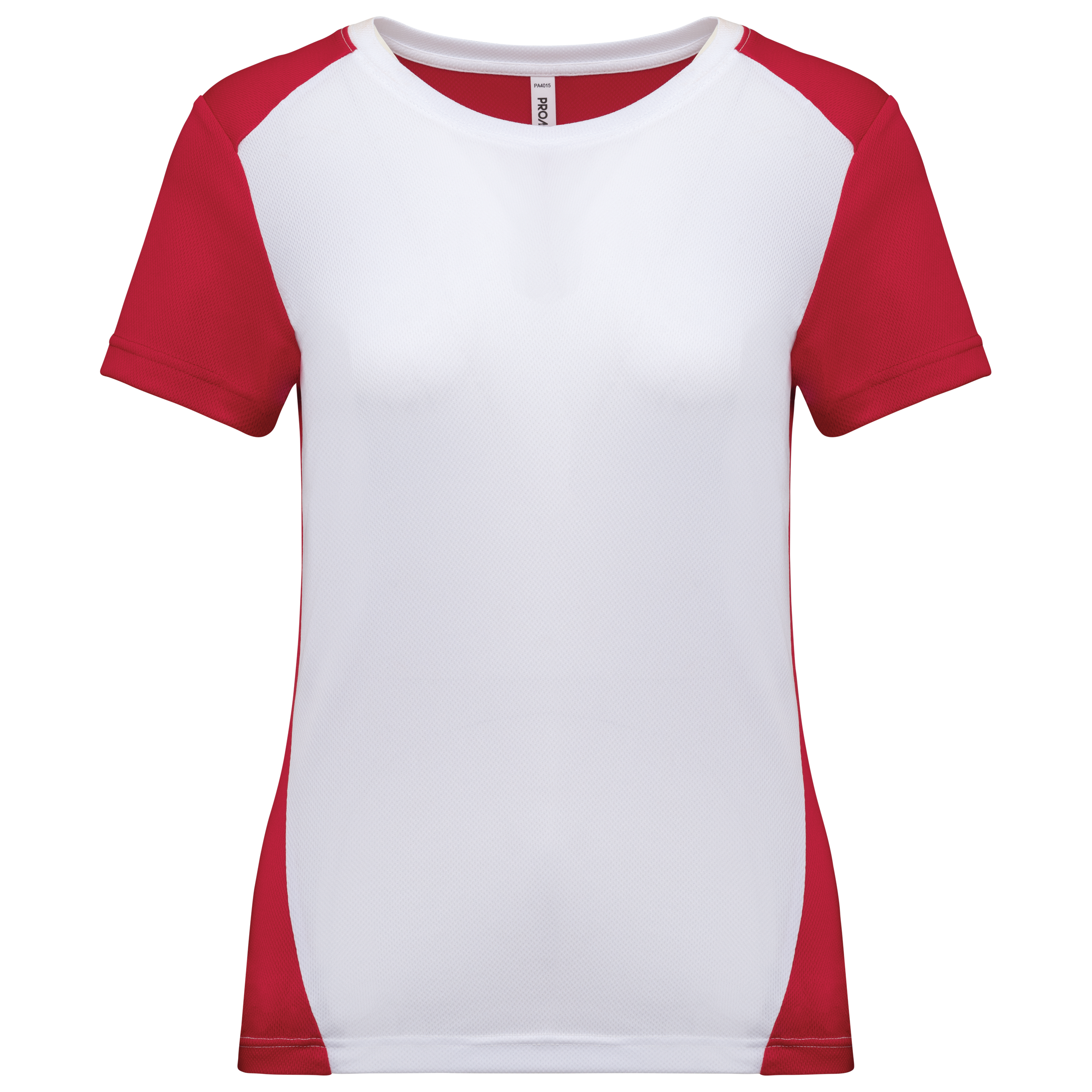 PROACT® Ecologisch sport-T-shirt in twee kleuren voor dames — White / Red