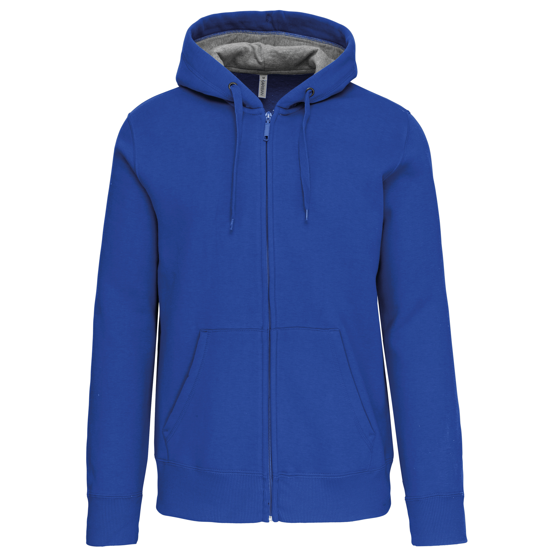 Kariban Sweatvest met capuchon — Light Royal Blue
