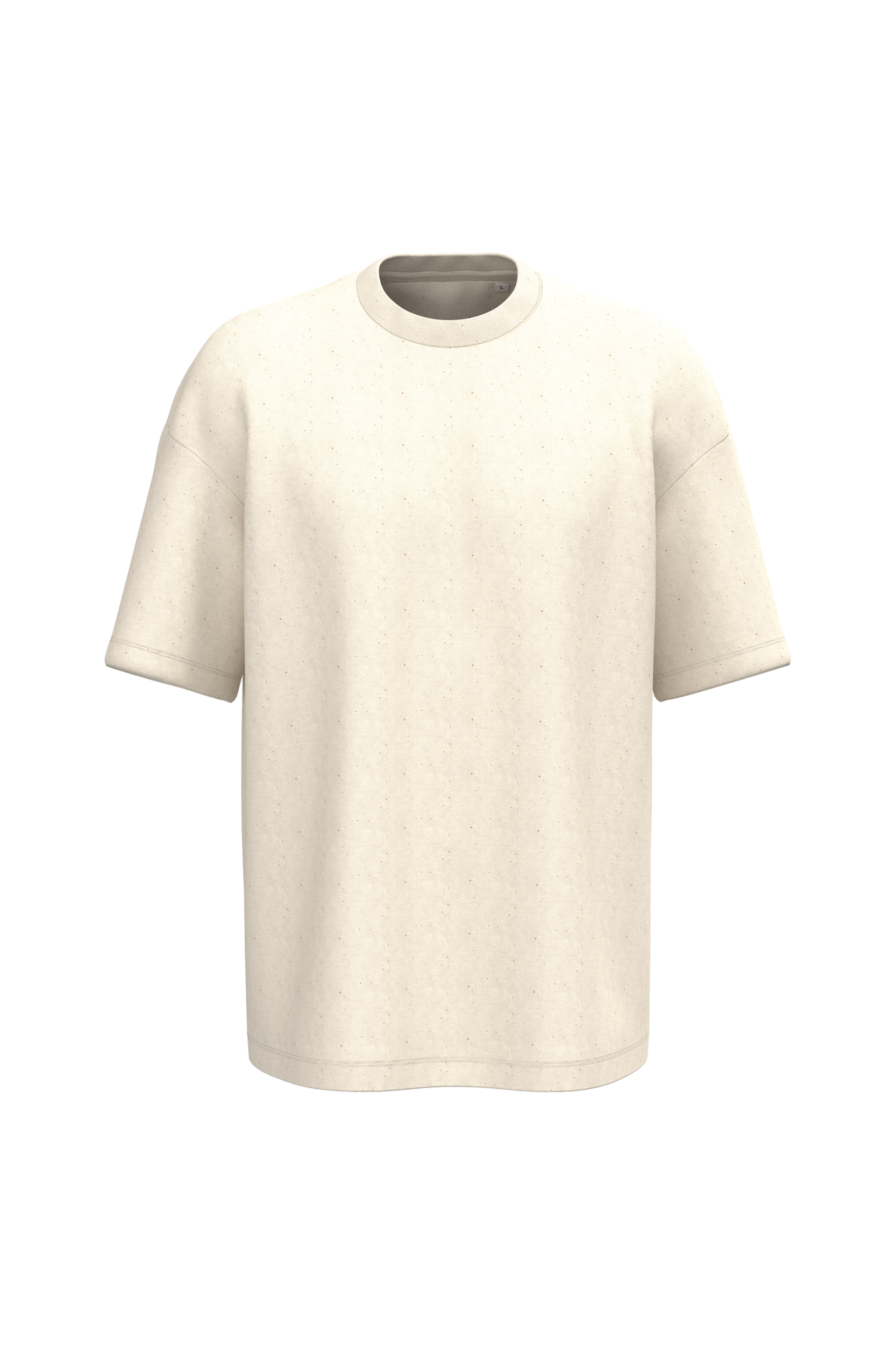 Native Spirit Ecologisch oversized uniseks T-shirt French Terry — Raw Natural