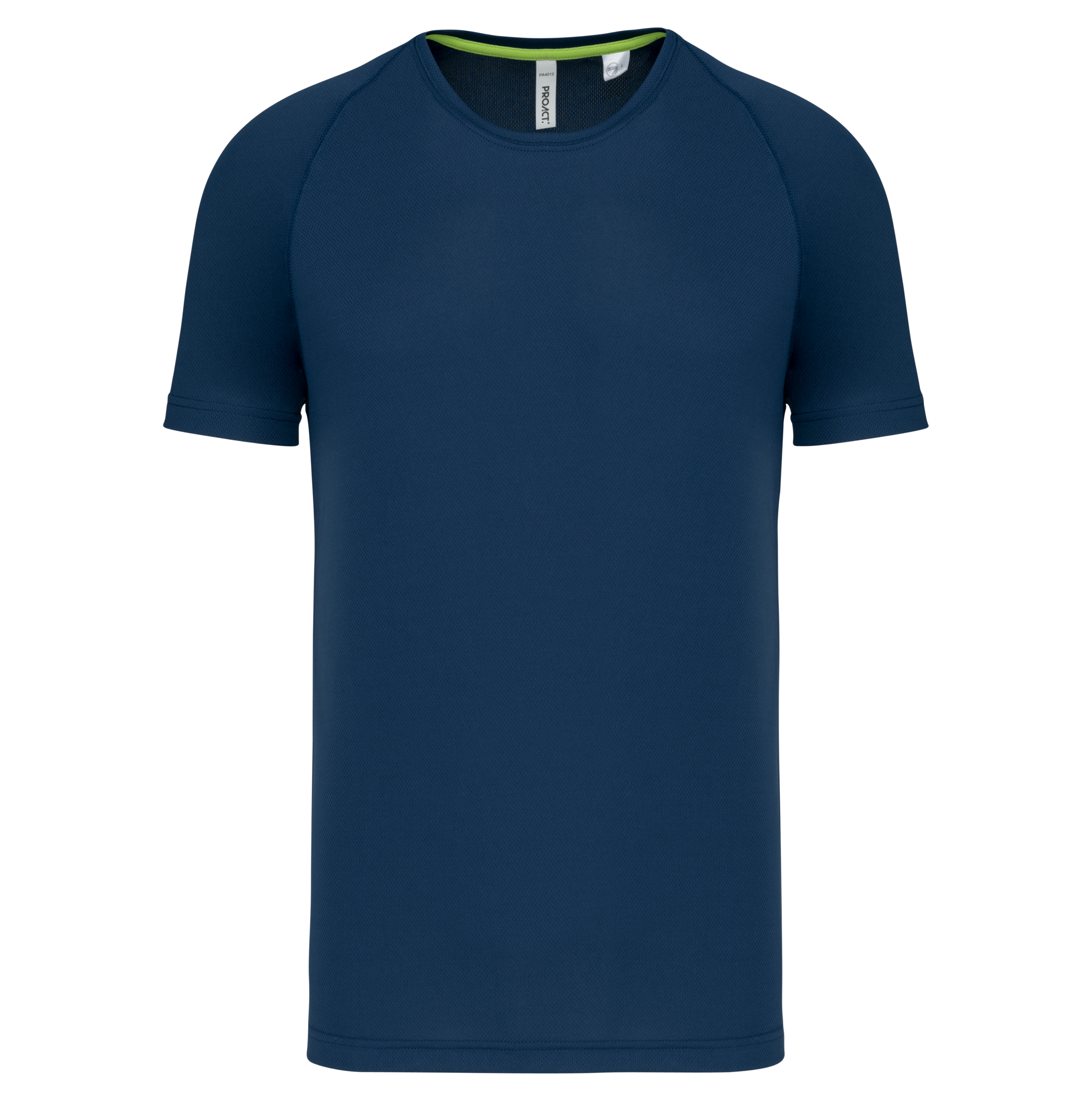 PROACT® Gerecycled herensport-T-shirt met ronde hals — Sporty Navy