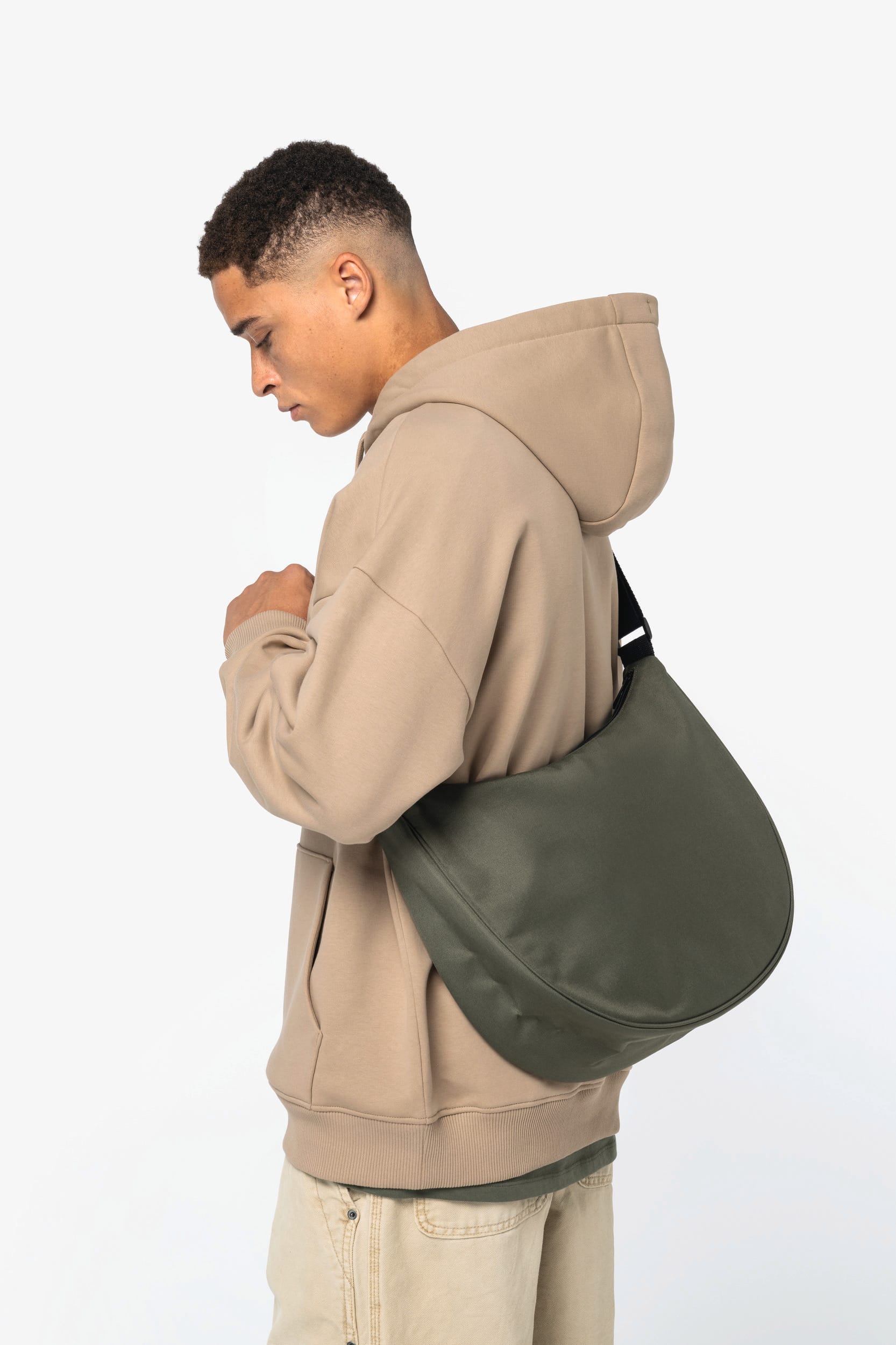 Native Spirit Duurzame halvemaan crossbodytas