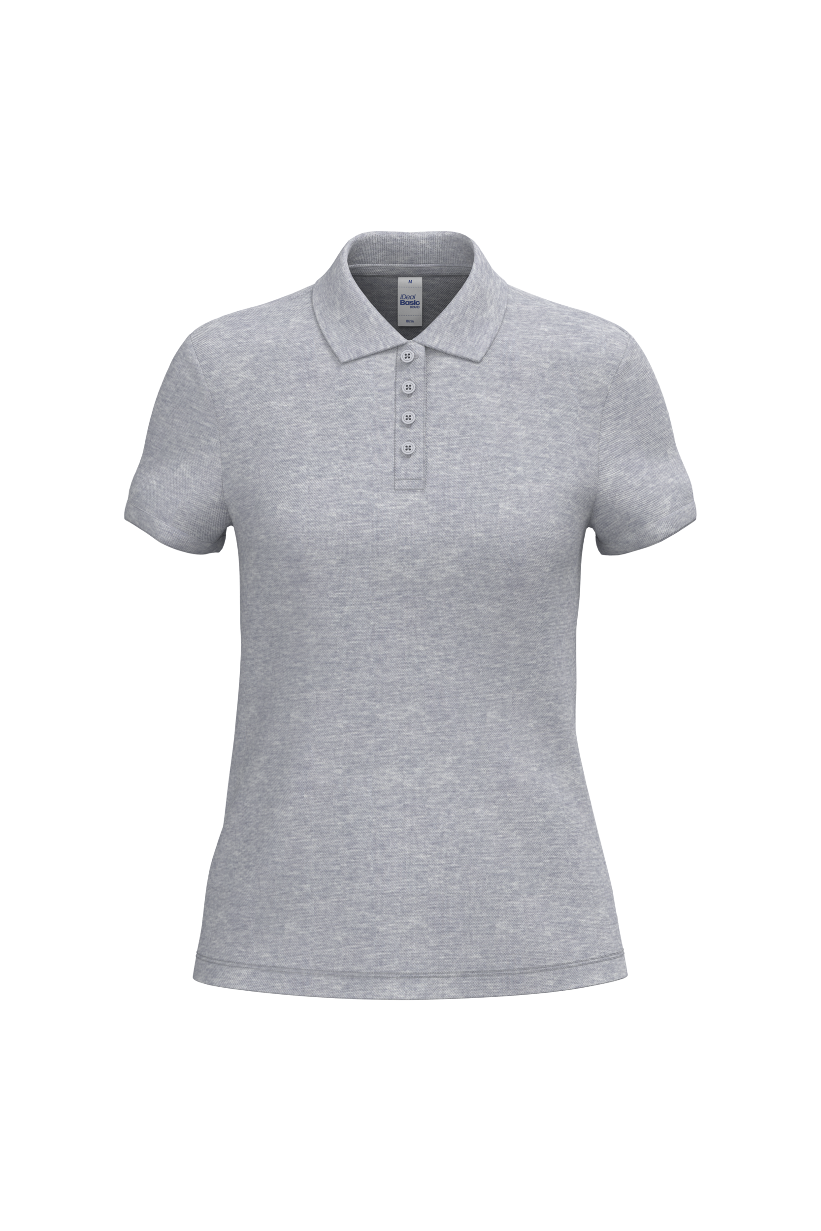 iDeal Basic Brand Dames piquépolo — Ideal Oxford Grey