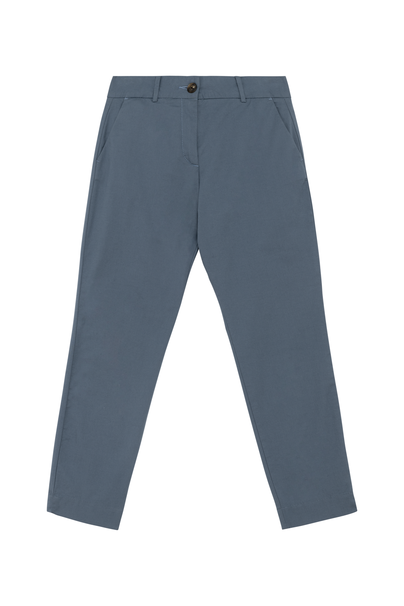 Native Spirit Ecologische enkellange chinobroek dames — Mineral Grey