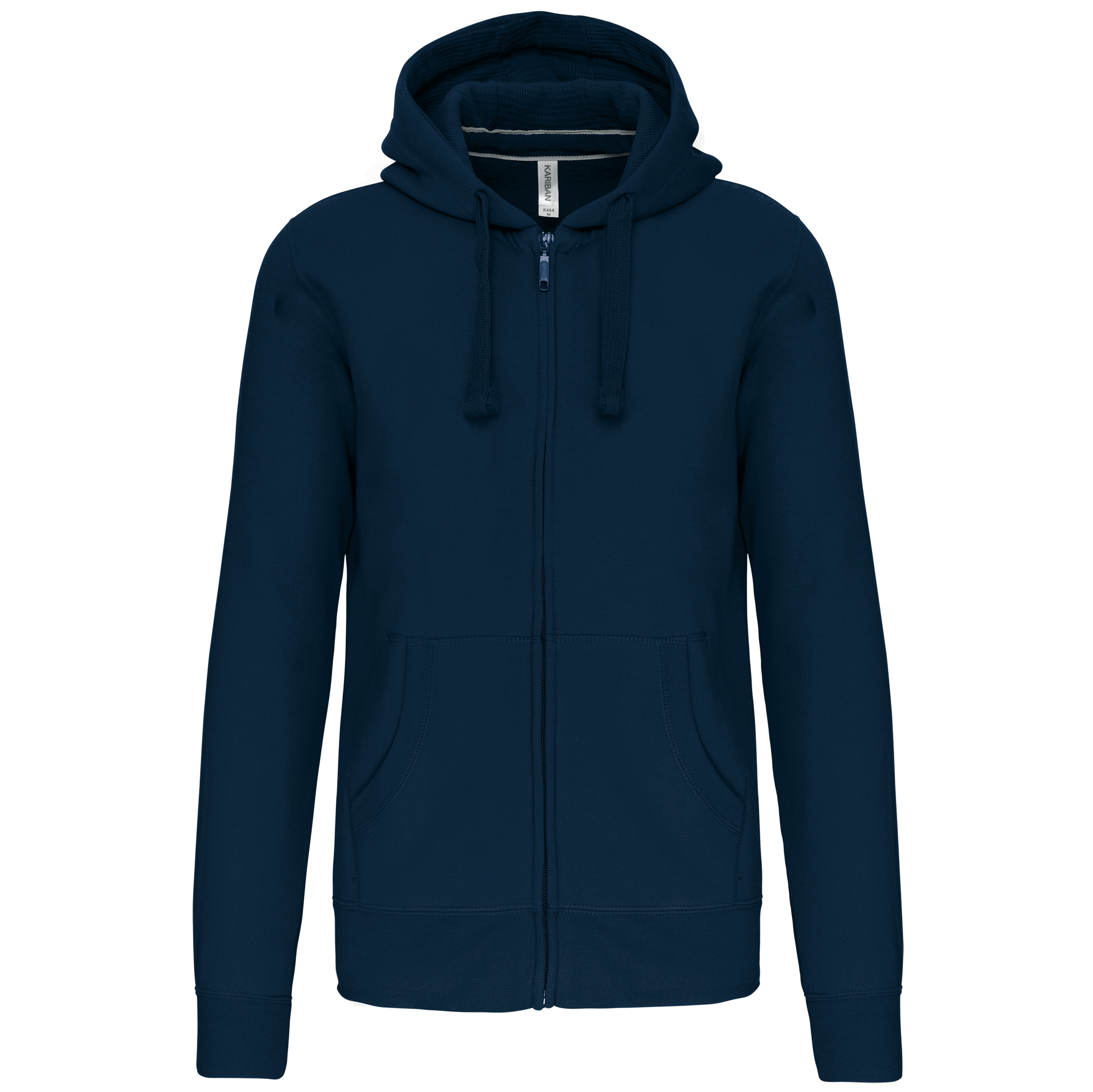 Kariban Hooded Sweater Met Rits — Navy