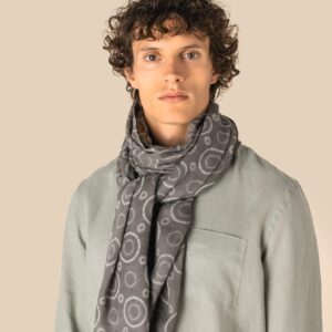 Spasso Uniseks tulbanddoek  — Grey Circles
