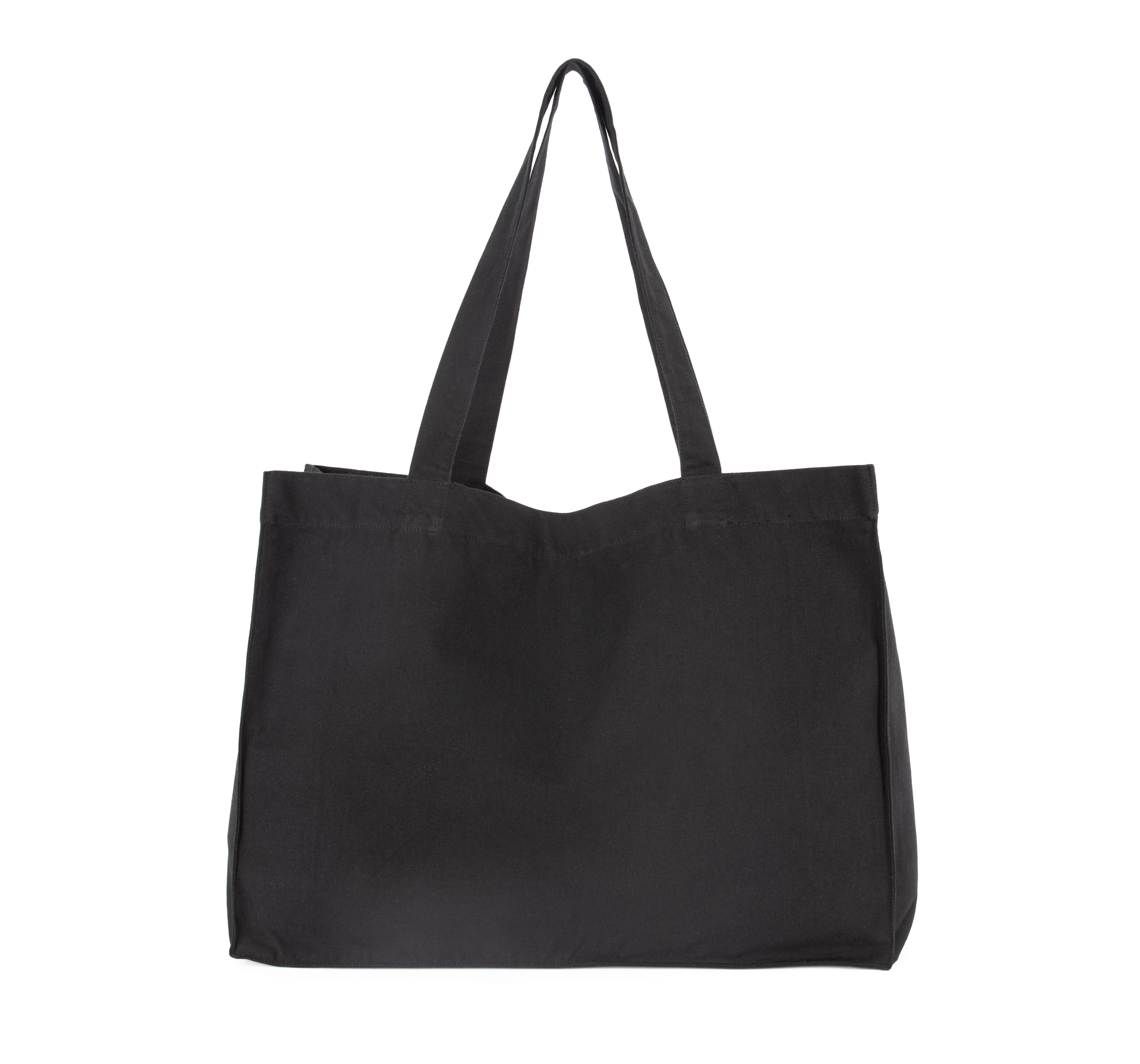 Kimood Grote shopper van gerecycled katoen. — Black Night