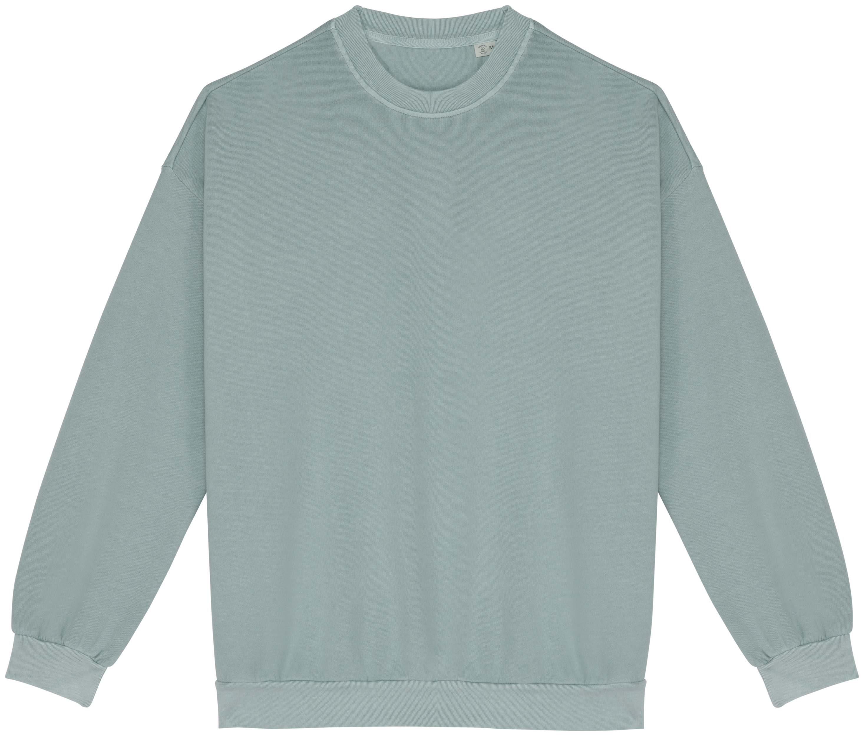 Native Spirit Ecologische oversized uniseks sweater French Terry — Washed Jade Green
