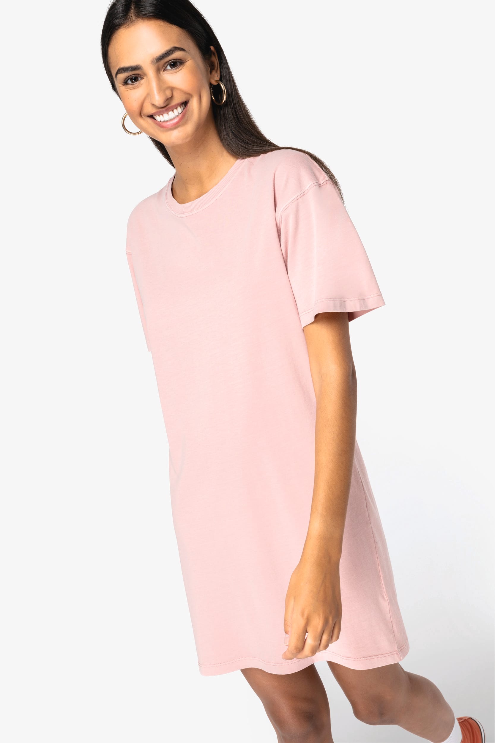 Native Spirit Ecologische verwassen T-shirtjurk