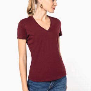 Kariban Dames-T-shirt BIO150 IC V-hals