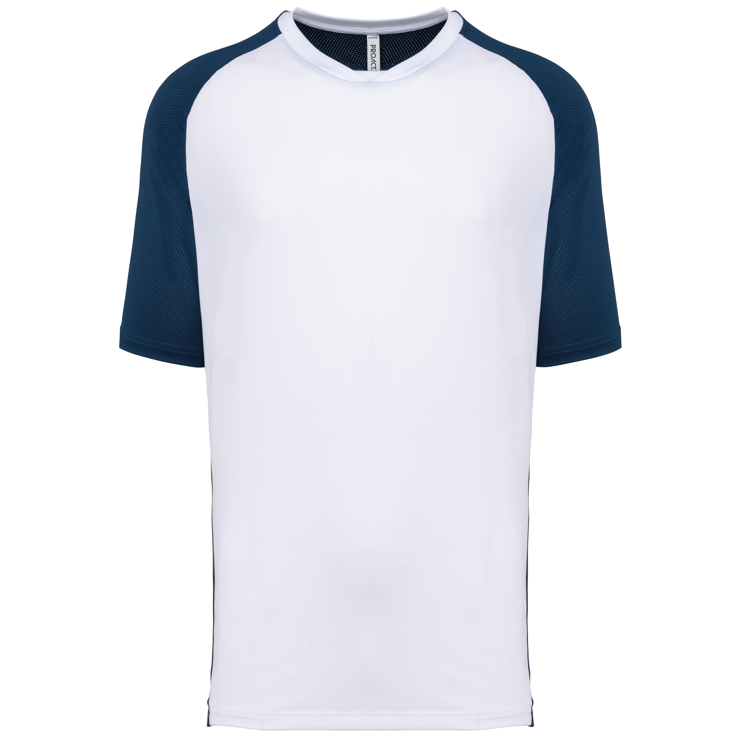 PROACT® Tweekleurig padel-T-shirt met raglanmouwen voor heren — Sporty Navy / White