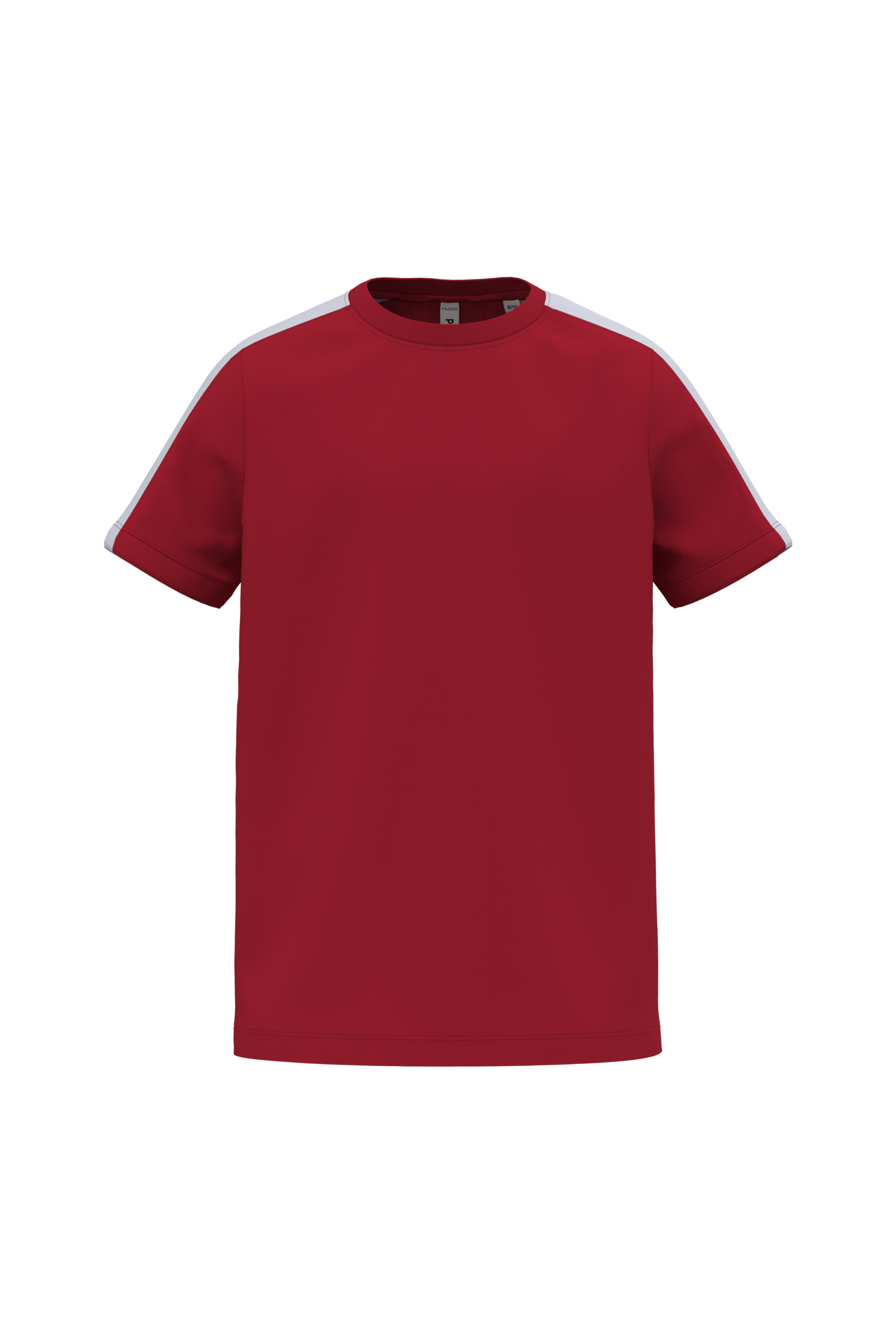 PROACT® Tweekleurig teamwear T-shirt voor kinderen — Sporty Red / White